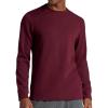 Gaiam Mens Cozy & Cool Long Sleeve Crewneck Top, Standard Fit, Stretch Midweight Micro Waffle Jacquard Material(Port Royale)