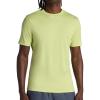 Gaiam Mens Everyday Basic Crewneck Top, Standard Fit, Stretch Midweight Material(Lime Sherbet)