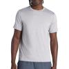 Gaiam Mens Everyday Basic Crewneck Top, Standard Fit, Stretch Midweight Material(Slate Heather)