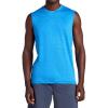 Gaiam Mens Everyday Basic Muscle Tank Top, Standard Fit, Stretch Midweight Material(Campanula Heather)