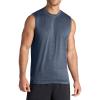 Gaiam Mens Everyday Basic Muscle Tank Top, Standard Fit, Stretch Midweight Material(Cool Grey Heather)