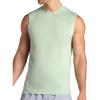 Gaiam Mens Everyday Basic Muscle Tank Top, Standard Fit, Stretch Midweight Material(Dusty Green Heather)