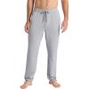 Gaiam Mens Flow State Pant, Relaxed Fit, 29” Inseam, Stretch Lightweight Material(Sleet)
