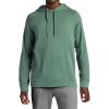 Gaiam Men’s Lotus Oblong Hoodie, Relaxed Fit, Stretch Heavyweight Terry Material(Duck Green)