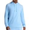 Gaiam Men’s Lotus Oblong Hoodie, Relaxed Fit, Stretch Heavyweight Terry Material(Placid Blue)