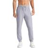 Gaiam Mens Lotus Oblong Pant, Standard Fit, 31” Inseam, Stretch Heavyweight Terry Material(Sleet)