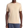 Gaiam Mens Stretch Tech T-Shirt, Standard Fit, Stretch Midweight Performance Material(White Pepper)