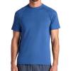 Gaiam Mens Supine Crewneck Top, Relaxed Fit, Stretch Midweight Material(True Navy)