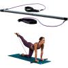 Gaiam Restore Pilates Bar Reformer Kit – Home Fitness Equipment for Total Body Workout – Includes Bar, Two 30-Inch Resistance Band Cords with Attached Foot Strap Loops – Exercise Guide Included