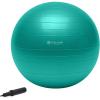 Gaiam Total Body Exercise Balance Stability Yoga Ball, Anti-Burst with Air Pump for Home, Office Chair, and Fitness – Various Sizes(Green)