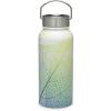 Gaiam Water Bottle Wide-Mouth Stainless Steel, Aubergine Swirl, 18 oz