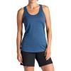 Gaiam Women’s Jenna Marled Scoopneck Tank Top, Relaxed Fit, Stretch Lightweight Material(Moonlit Ocean Heather)