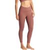 Gaiam Womens Om High-Rise Activate 7/8 Legging, Slim Fit, 25” Inseam, Moisture-Wicking(Cafe Mocha)