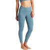 Gaiam Womens Om High-Rise Activate 7/8 Legging, Slim Fit, 25” Inseam, Moisture-Wicking(Goblin Blue)