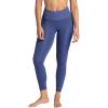 Gaiam Womens Rib Mix High-Rise 7/8 Legging, Slim Fit, 25” Inseam, Stretch Midweight Performance Material(Blue Indigo)