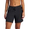 Gaiam Women’s Willow Walking Woven 7” Short, Standard Fit, Stretch Lightweight Material(Black (Tap Shoe))