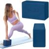 Gaiam Yoga Block – Supportive Latex-Free Eva Foam – Soft Non-Slip Surface with Beveled Edges for Yoga, Pilates, Meditation – Yoga Accessories for Stability, Balance, Deepen Stretches(Indigo Ink)