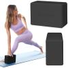 Gaiam Yoga Block – Supportive Latex-Free Eva Foam – Soft Non-Slip Surface with Beveled Edges for Yoga, Pilates, Meditation – Yoga Accessories for Stability, Balance, Deepen Stretches(Black)