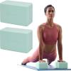 Gaiam Yoga Block – Supportive Latex-Free Eva Foam – Soft Non-Slip Surface with Beveled Edges for Yoga, Pilates, Meditation – Yoga Accessories for Stability, Balance, Deepen Stretches(2-Pack Lagoon)
