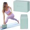 Gaiam Yoga Block – Supportive Latex-Free Eva Foam – Soft Non-Slip Surface with Beveled Edges for Yoga, Pilates, Meditation – Yoga Accessories for Stability, Balance, Deepen Stretches(Cool Mint)