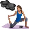 Gaiam Yoga Knee Pads (Set of 2) – Yoga Props and Accessories for Women/Men Cushions Knees and Elbows for Fitness, Travel, Meditation, Kneeling, Balance, Floor, Pilates(Black)