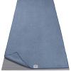Gaiam Yoga Mat Towel Microfiber Mat-Sized Yoga Towel for Hot Yoga (68″ L x 24″ W), Blue Shadow(Blue Shadow)