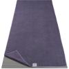 Gaiam Yoga Mat Towel Microfiber Mat-Sized Yoga Towel for Hot Yoga (68″ L x 24″ W), Blue Shadow(Heron Lilac)