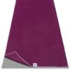 Gaiam Yoga Mat Towel Microfiber Mat-Sized Yoga Towel for Hot Yoga (68″ L x 24″ W), Blue Shadow(Mulberry)