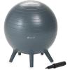 Stay-N-Play Children’s Balance Ball – Flexible School Chair Active Classroom Desk Alternative Seating Built-In Stay-Put Soft Stability Legs, Includes Air Pump(Grey)