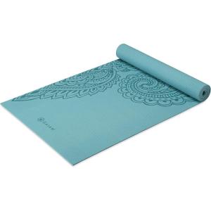 Gaiam Yoga Mat – Premium 5mm Print Thick Non Slip Exercise & Fitness Mat for All Types of Yoga, Pilates & Floor Workouts (68″ x 24″ x 5mm)(Paisley Frost)