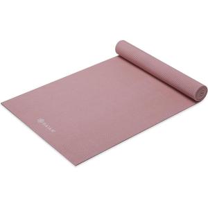Gaiam Yoga Mat – Premium 5mm Solid Thick Non Slip Exercise & Fitness Mat for All Types of Yoga, Pilates & Floor Workouts (68″ x 24″ x 5mm)(Lilac)