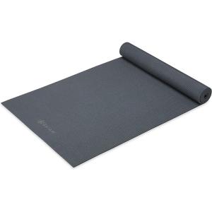 Gaiam Yoga Mat – Premium 5mm Solid Thick Non Slip Exercise & Fitness Mat for All Types of Yoga, Pilates & Floor Workouts (68″ x 24″ x 5mm)(Folkstone Grey)