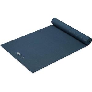 Gaiam Yoga Mat – Premium 5mm Solid Thick Non Slip Exercise & Fitness Mat for All Types of Yoga, Pilates & Floor Workouts (68″ x 24″ x 5mm)(Marine)