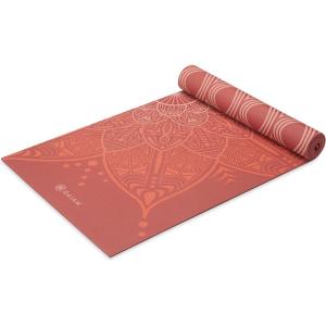 Gaiam Yoga Mat – Premium 6mm Print Reversible Extra Thick Non Slip Exercise & Fitness Mat for All Types of Yoga, Pilates & Floor Workouts (68″ x 24″ x 6mm Thick)(Changing Petals)