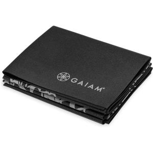 Gaiam Yoga Mat Folding Travel Fitness & Exercise Mat | Foldable Yoga Mat for All Types of Yoga, Pilates & Floor Workouts, Midnight Marrakesh, 2mm