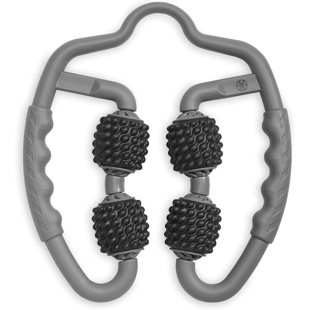 imageGaiam Restore Leg Massager  Dual Sided Hand Held Muscle Massage Roller with 4 Textured Massage Balls ampamp Firm Grip Handles  Deep Tissue Pain Relief for Sore Muscles to Aid Recovery Time