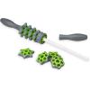 Gaiam Restore Adjustable Massage Roller Plus, Muscle Roller Stick with 9 Spinning Discs for Targeted Muscle Relief, Neck, Shoulder, Back, Hand, Foot Massager with Customizable Pressure & Intensity
