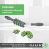Gaiam Restore Adjustable Massage Roller Plus, Muscle Roller Stick with 9 Spinning Discs for Targeted Muscle Relief, Neck, Shoulder, Back, Hand, Foot Massager with Customizable Pressure & Intensity