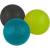 Gaiam Restore Hand Therapy Exercise Ball Kit – 3-Level Hand Grip Strengthener Massage Balls (Soft, Medium, Firm) for Physical Therapy & Hand Pain Relief, Ease Muscle Tension with Hand Balls – Set of 3