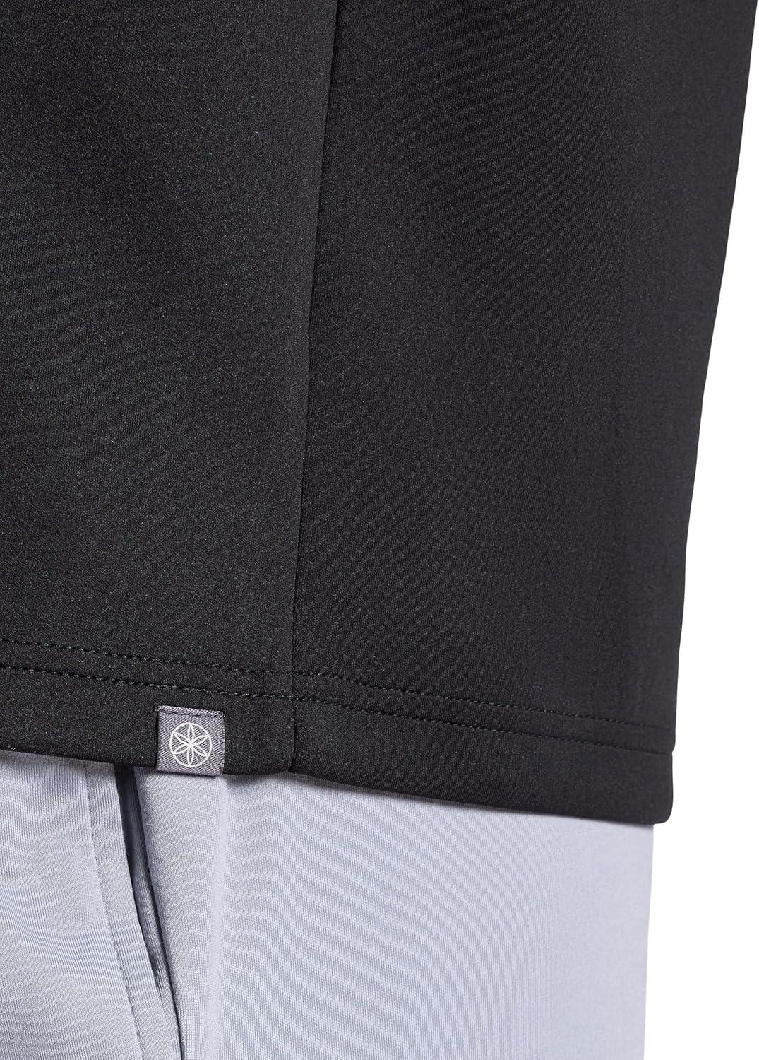 imageGaiam Mens Recovery Long Sleeve QuarterZip Standard Fit Midweight Breathable MaterialBlack