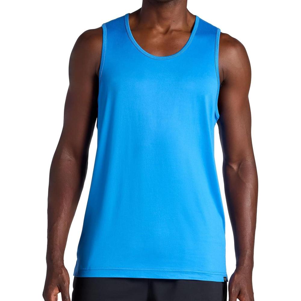 imageGaiam Mens Everyday Basic Tank Top Standard Fit Stretch Midweight Jersey MaterialCampanula