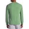 Gaiam Mens Cozy & Cool Henley Shirt, Standard Fit, Stretch Midweight Micro Waffle Jacquard Material(Loden Frost)