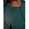 Gaiam Mens Cozy & Cool Henley Shirt, Standard Fit, Stretch Midweight Micro Waffle Jacquard Material(Pine Grove Heather)