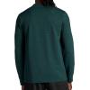 Gaiam Mens Cozy & Cool Henley Shirt, Standard Fit, Stretch Midweight Micro Waffle Jacquard Material(Pine Grove Heather)