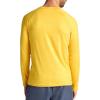 Gaiam Mens Everyday Basic Long Sleeve Crewneck Top, Standard Fit, Stretch Midweight Material(Court Heather)