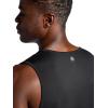 Gaiam Mens Everyday Basic Tank Top, Standard Fit, Stretch Midweight Jersey Material(Black)