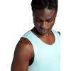 Gaiam Mens Everyday Basic Tank Top, Standard Fit, Stretch Midweight Jersey Material(Pastel Turq)