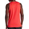 Gaiam Mens Everyday Basic Tank Top, Standard Fit, Stretch Midweight Jersey Material(Poppy Red Heather)
