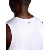 Gaiam Mens Everyday Basic Tank Top, Standard Fit, Stretch Midweight Jersey Material(Stark White)