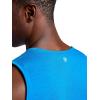 Gaiam Mens Everyday Basic Tank Top, Standard Fit, Stretch Midweight Jersey Material(Vibrant Blue Heather)